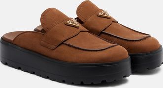 Prada Suede mules