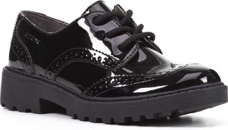 Geox Womens J Casey G. N Lace Up Shoe - Black Leather - Size UK 7