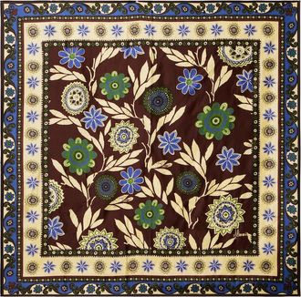 Alemais Floral silk satin scarf