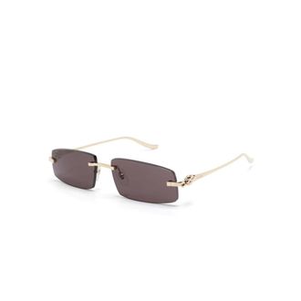 Cartier Sunglasses, unisex, Yellow, 58 MM, Panthère Sunglasses