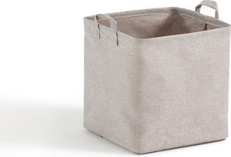 La Redoute Interieurs Vierkante mand, 100% polyester, Lihoa