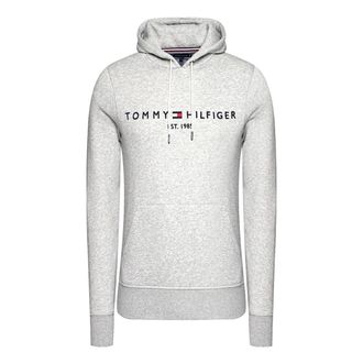Tommy Hilfiger Hoodies, male, Gray, Size: XS Felpa