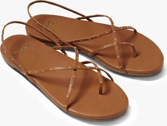 beek Womens Palila Leather Sandal In Tan