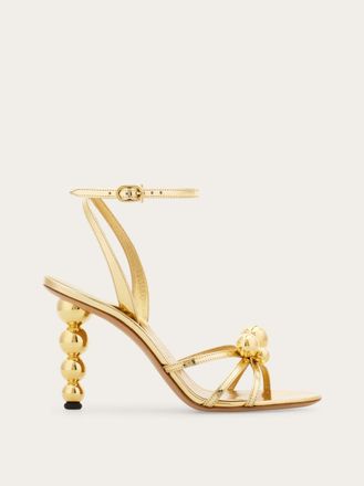 Ferragamo Women Spherical heel sandal Gold Size 2.5