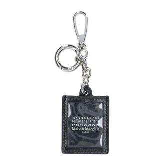 Maison Margiela Keyrings, female, Black, Size: ONE SIZE Logo Keyring