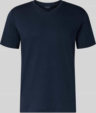 Tom Tailor Regular Fit T-Shirt aus reiner Baumwolle in Marine, Gr&ouml;&szlig;e XXXL