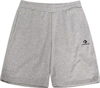 Converse Go-To Embroidered Star Chevron Standard-Fit Fleece Short Asia Sizing Grey 10023875-A02