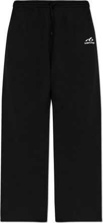Balenciaga Broeken, Heren, Zwart, S, Katoen, Bodies Baggy Sweat Broeken
