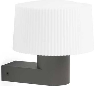 Faro Barcelona Muffin Aplique De Pared Gris Oscuro 74432a-04