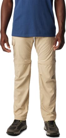 Columbia Mens Silver Ridge Utility Convertible Pant, Hiking Convertible Trousers, Ancient Fossil, 38 Waist x 34 Length