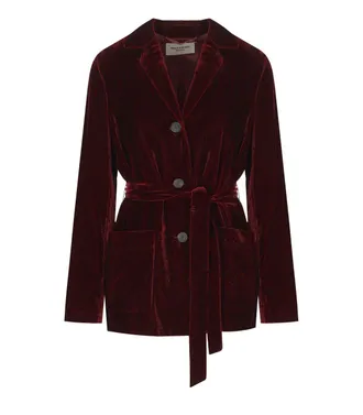 Weekend by Max Mara BLAZER RECENTE IN VELLUTO BORDEAUX MAX MARA WEEKEND