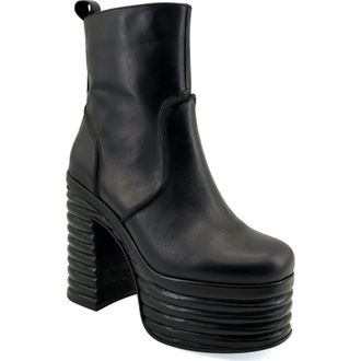 Zigi Soho Argelia Waterproof Platform Bootie in Black at Nordstrom, Size 10