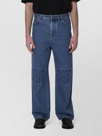 Loewe anagram denim trousers mid rise wide leg