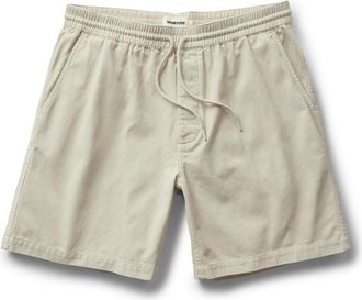 Taylor Stitch The Apres Short in Organic Aged Stone Foundation Twill