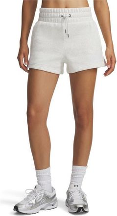 Under Armour Icon Cotton Blend Fleece Drawstring Shorts in Gray Light Heather /White at Nordstrom, Size Xx-Large