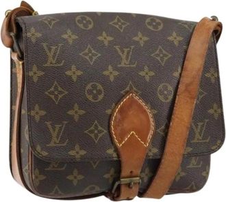 Louis Vuitton Pre-owned Cross Body Bags, female, Brown, Size: ONE SIZE Pre-owned Canvas Cross Body Bag
