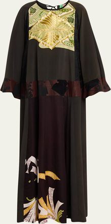 Rianna + Nina Kendima Vintage Bell-Sleeve Maxi Kimono Dress