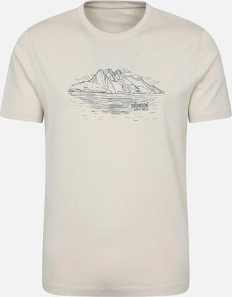 Mountain Warehouse Mens Mountain Warehouse Mens Snowdon Mountain Short-Sleeved T-Shirt - Cream - Size: 46