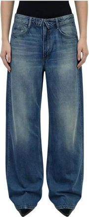Liu Jo Cinta Rovesciata Zip Dea - Dames - Loose Fit Jeans - Blauw - W25 - Denim - Jeans