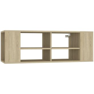 vidaXL Vidaxl - Mueble Pared Tv Madera Contrachapada Roble Sonoma 102x35x35 Cm