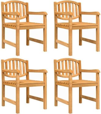 vidaXL Garden Chairs 4 pcs 58x59x88 cm Solid Wood Teak vidaXL