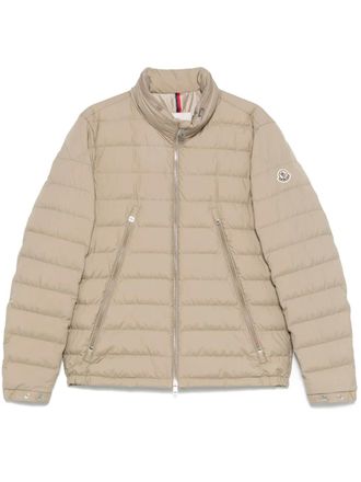 Moncler Alfit puffer jacket - men - Goose Down/Polyester/Polyester/Goose Feather - 5 - Neutrals