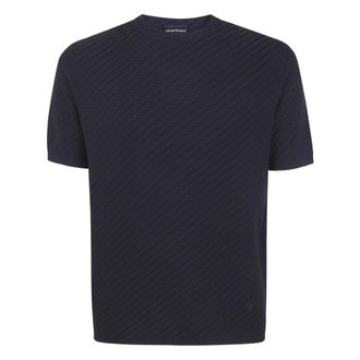 Emporio Armani T-Shirts, male, Black, Size: 2XL Pullover