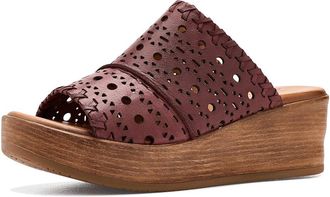 Miz Mooz Wesley Wedge Sandals Womens Wedge Shoes Wine : EU 38 (US Womens 7.5-8) B - Medium, Leather