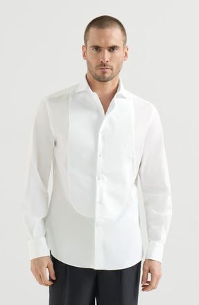 Brunello Cucinelli Slim fit shirt in White at Nordstrom, Size Xxx-Large Eu