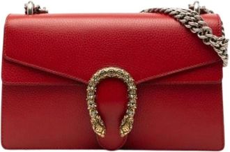 Gucci Pre-owned Shoulder Bags, female, Red, Size: ONE SIZE Pre-owned Dionysus Shoulder Bag