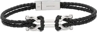 Ferragamo Gancini Braided Bracelet