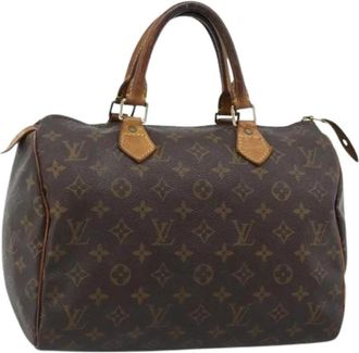 Louis Vuitton Pre-owned Hand Bag - Dames - Vintage Handtas - Bruin - ONE Size - Leer - Vintage