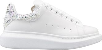 Alexander McQueen Witte Strass Spoiler Sneakers - Dames - Sneakers - Wit - 39 EU - Schoenen