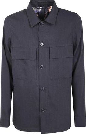 Paul Smith Casual jas met kenmerkende printvoering - Heren - Casual Overhemden - Zwart - L - Overhemden