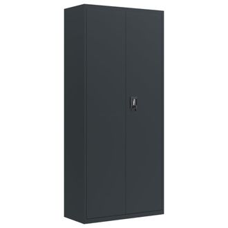 vidaXL Vidaxl - Armario Archivador De Acero Gris Antracita 90x40x200 Cm