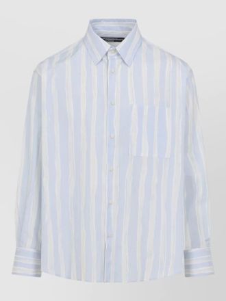 Jacquemus striped cotton long-sleeve shirt