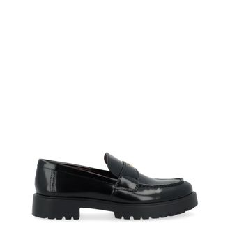 Tory Burch Schoenen, Dames, Zwart, 39 EU, Leer, Klassieke Lug Loafer