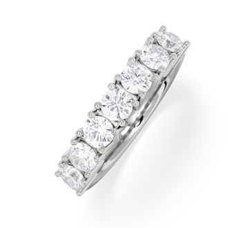 The Diamond Store Chloe 7 Stone Lab Diamond Eternity Ring 1.00CT G/VS in 9K White Gold