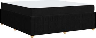 vidaXL Estructura De Cama Con Colch&oacute;n Negro 180 X 200 Cm Tela Vidaxl