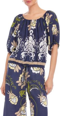Fifteen Twenty Kasey Peasant Top in Print at Nordstrom, Size Small