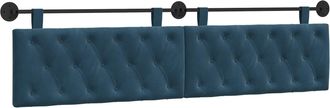 vidaXL Cabecero Colgante Azul Terciopelo Vidaxl