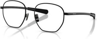 Moncler 53mm Oval optical glasses in Black at Nordstrom