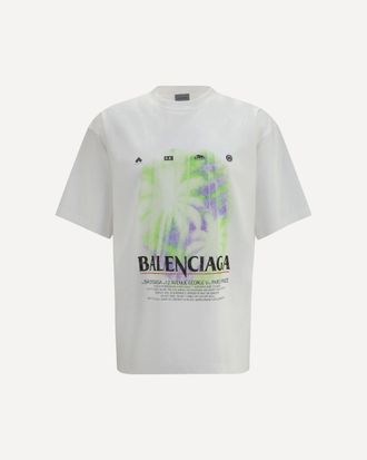 Balenciaga Printed cotton T-shirt Male XS