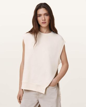 AllSaints Cotton Nila Relaxed Fit Tank Top, Size: XS