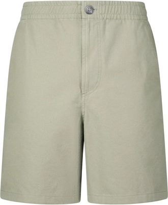 A.P.C. Katoenen shorts met zakken en rits - Heren - Korte Broeken - Groen - M - Katoen - Korte Broeken