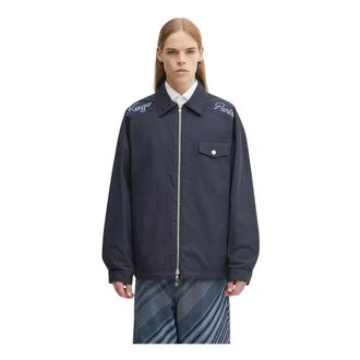 Kenzo Giacca Coach Chainstitch - - Jackets - Uomo - Blu - M