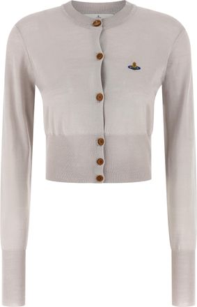 Vivienne Westwood Gray Wool Womens Cardigan