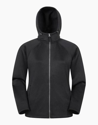 Mountain Warehouse Womens Mountain Warehouse Womens/Ladies Nevis Full Zip Hoodie - Black - Size: 12