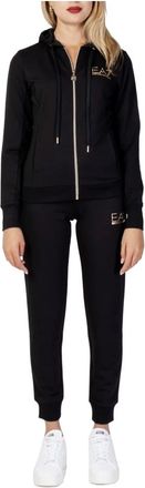 Emporio Armani Dames Lente/Zomer Pak met Capuchon - Dames - Trainingspakken - Zwart - W26 - Polyester - Fitness