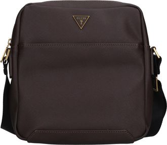 Guess Mini Torino Saffiano Crossbody - Heren - Schoudertassen - Bruin - ONE Size - Leer - Tassen